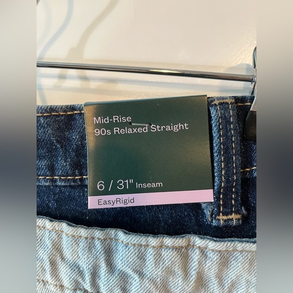 NWT Wild Fable Mid-Rise 90’s Relaxed Straight Jean Size 6 - Picture 9 of 16